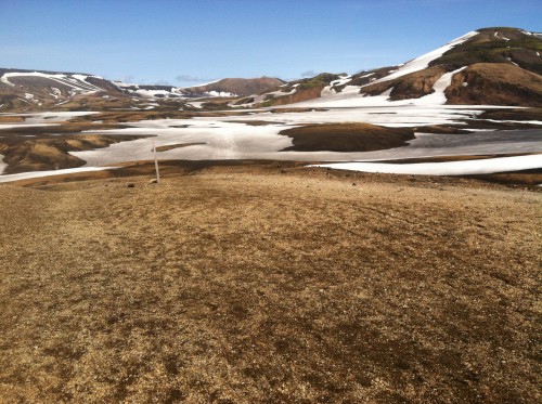 Photo of snow filled gullies