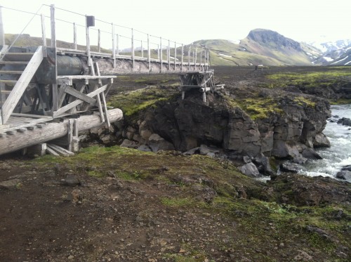 Photo of bridge over Kaldaklofskvísl Iceland