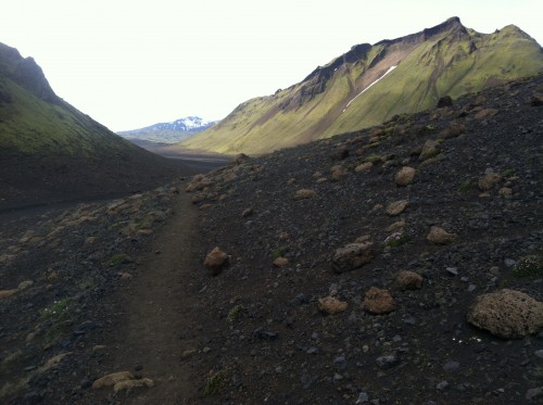 Photo of mudflats on Laugavegur trek in Iceland