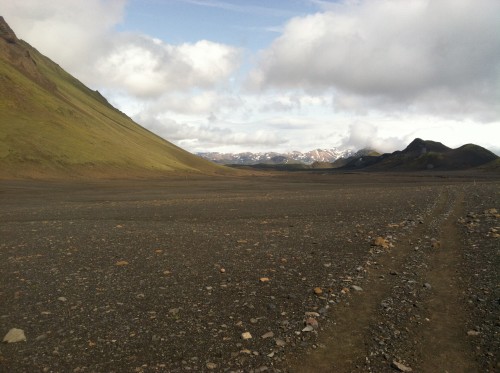 Photo of mudflats on Laugavegur trek in Iceland